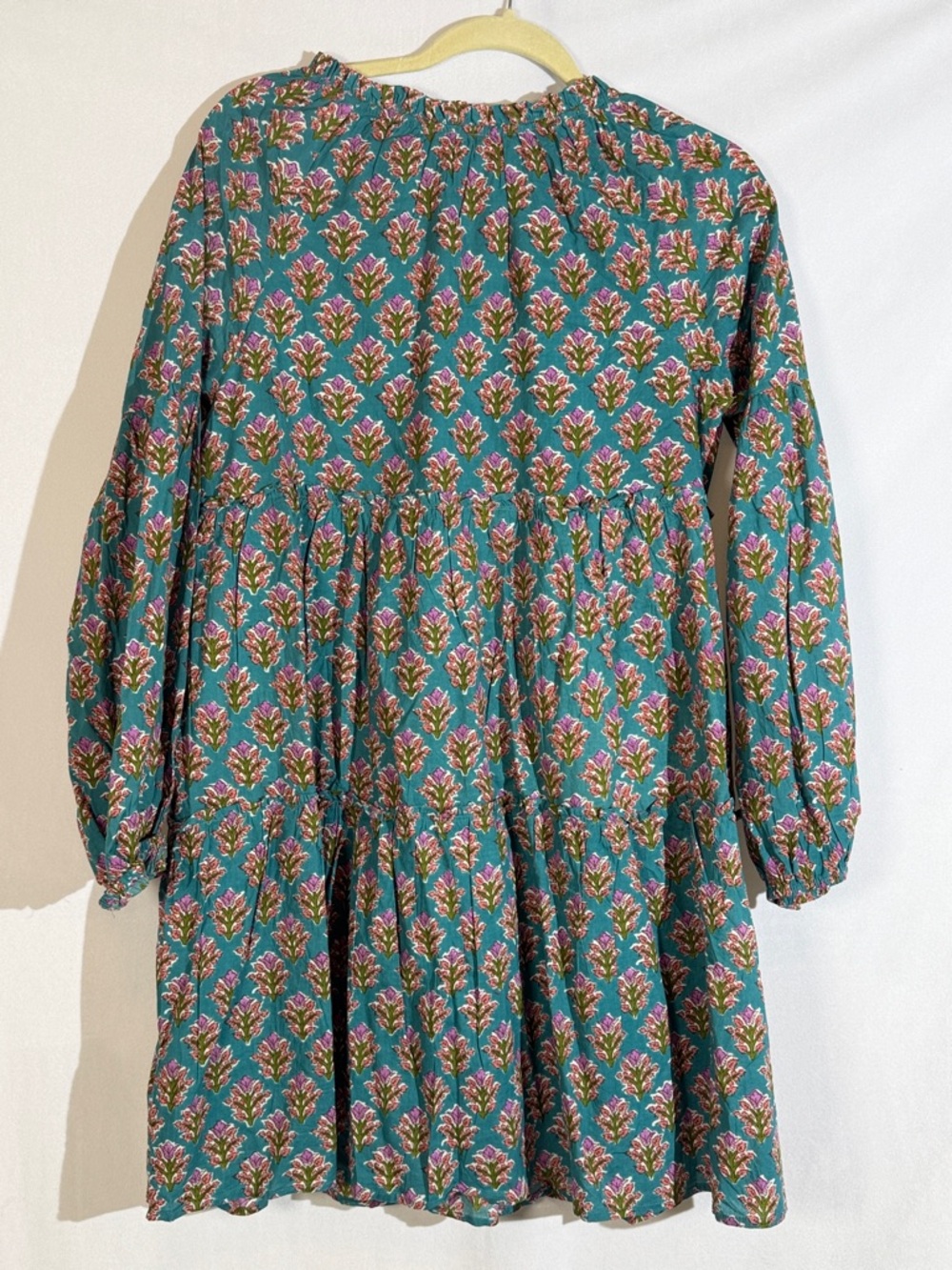 Sur La Vague Mini Dress One Size S/M FLORAL block Print NWT - Picture 4 of 9